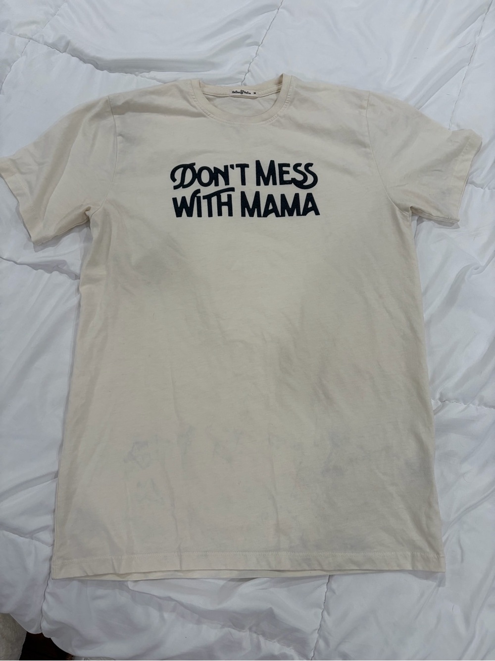 Don't Mess With Mama Short Sleeve Tee - Cream